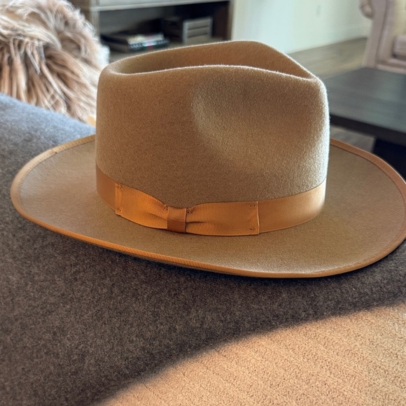 GIGI PIP Other - GIGI PIP Tan Kids Rancher Hat with Copper color Band